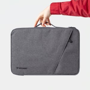 Torba Wozinsky Na laptop WTNP-17G 17" z chowaną rączką - szara (5907769387821) 4