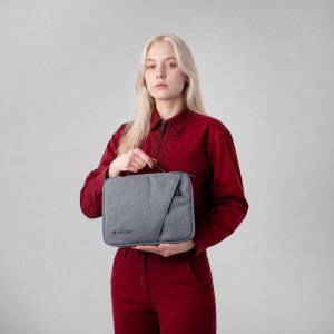 Torba Wozinsky Na laptop WTNP-11G 10-11" z chowaną rączką - szara (5907769387760) 6