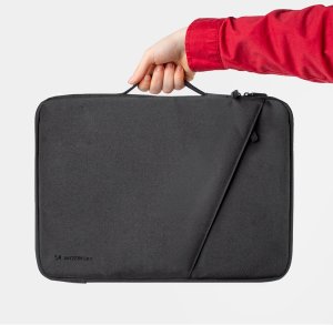 Torba Wozinsky Na laptop WTNP-15B 15.6" z chowaną rączką - czarna (5907769387791) 5