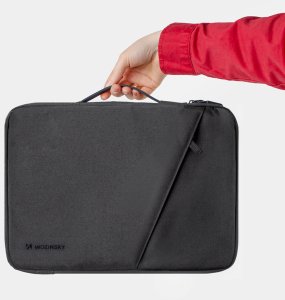 Torba Wozinsky Na laptop WTNP-14B 13-14" z chowaną rączką - czarna (5907769387777) 5