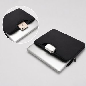 Torba Wozinsky Na laptop WNT-15B 15.6" z chowaną rączką neoprenowa - czarna (5907769388507) 4