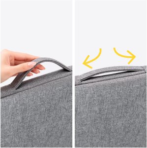 Torba Wozinsky Na laptop WTNP-14G 13-14" z chowaną rączką - szara (5907769387784) 4