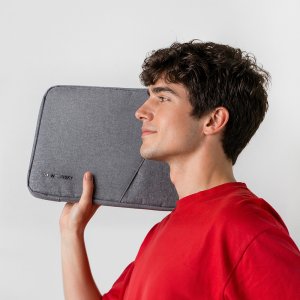 Torba Wozinsky Na laptop WTNP-14G 13-14" z chowaną rączką - szara (5907769387784) 6