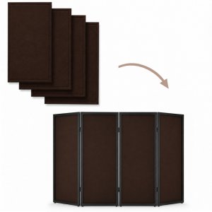 Hardman Lycra osłona materiałowa trudnopalna do parawanu HPD5B i HPD5W - 4 panele brązowe one size 5