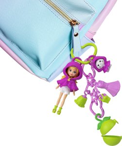 Kokeshi Zestaw do zabawy z breloczkiem Polly Pocket JKR46 średniej wielkości breloczek strój z motywem owoców (111712637) 2