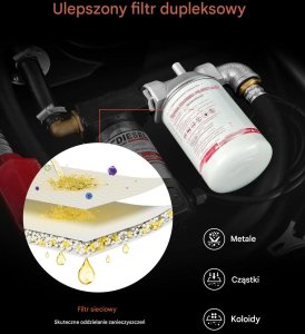 Lumarko Zbiornik paliwa 485L z pompą 12V mobilny dystrybutor do diesla 5