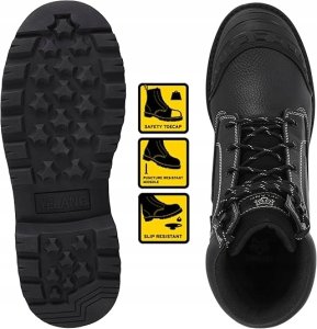 Stalco Męskie buty robocze z metalowym noskiem r41 3
