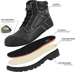 Stalco Męskie buty robocze z metalowym noskiem r41 4
