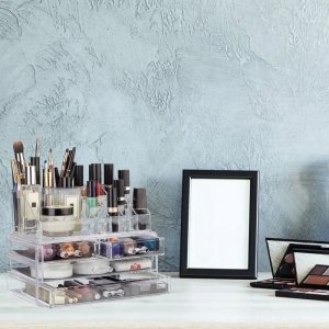 RELAXDAYS Akrylowy organizer z szufladami przegródkami na kosmetyki 3