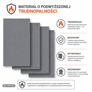 Hardman Lycra osłona materiałowa do parawanu HPD5 - szary one size 8