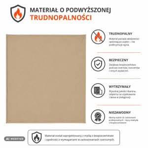 Hardman Lycra osłona materiałowa do stołu DTS13 - beżowy one size 4