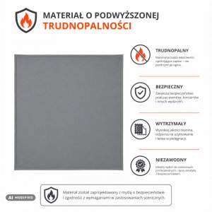 Hardman Lycra osłona materiałowa do stołu DTS13 - szary one size 7