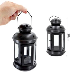 Koopman Świecznik NA TEA LIGHT latarenka 20CM czarna 4