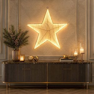 Dekoracja świąteczna Koopman Świetlna gwiazda 59x59CM 248LED 5