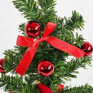 Dekoracja świąteczna Krist+ Choinka dekoracyjna 60CM 25LED timer - Mikołaj 4