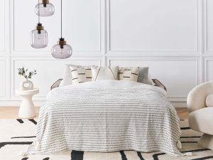 Beliani Sofa rozkładana dla 2 osób ISHOJ Jasnobrązowy (561345 Bel) 4