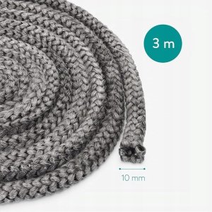 Hurtex Uszczelka do kominka, taśma uszczelniająca do pieca kominkowego 3 m 3