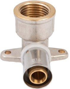 IDMAR Kolano z uchwytem PEX 16 x 1/2" gwint wewnętrzny - system zaprasowywany 5