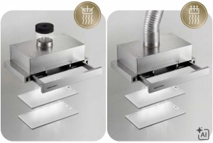 Berdsen Okap teleskopowy kuchenny podszafkowy 50 cm BT-242 inox 10