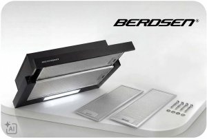 Berdsen Okap teleskopowy kuchenny podszafkowy 60 cm BT-241 czarny 11
