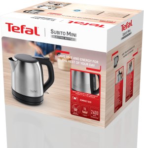 Czajnik Tefal Elektryczny Subito Mini 1 l 2400 W czarny, Stal nierdzewna (KO5S2DE0) 2