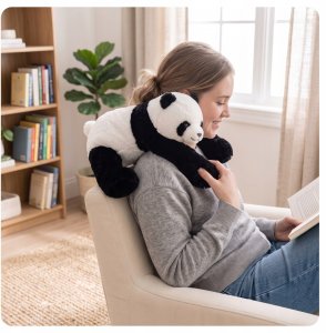 WTM MIŚ OBCIĄŻENIOWY PANDA CIEŻKOMIŚ PRZYTULANKA 1 KG 65 CM DLA DZIECI ADHD 2