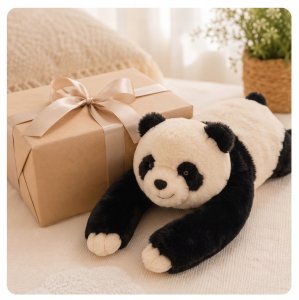 WTM MIŚ OBCIĄŻENIOWY PANDA CIEŻKOMIŚ PRZYTULANKA 1 KG 65 CM DLA DZIECI ADHD 7