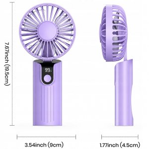 Wentylator Topk Wiatrak USB Cichy mini wentylator biurkowy ręczny 5000mAh TOPK K38 4
