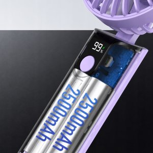 Wentylator Topk Wiatrak USB Cichy mini wentylator biurkowy ręczny 5000mAh TOPK K38 5