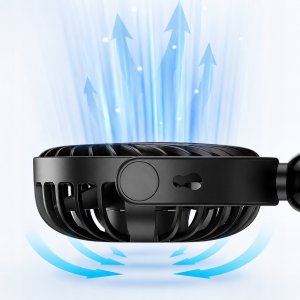 Wentylator Topk Wiatrak cichy mini wentylator przenośny biurkowy chłodzenie TOPK usb czarny 9