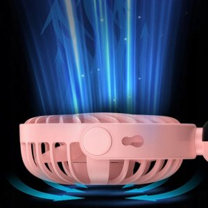 Wentylator Topk Wiatrak cichy mini wentylator przenośny biurkowy chłodzenie TOPK usb różowy 7