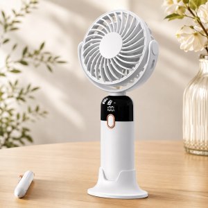 Wentylator Topk Wiatrak cichy mini wentylator przenośny biurkowy chłodzenie TOPK usb biały 13