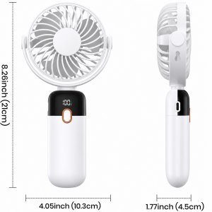 Wentylator Topk Wiatrak cichy mini wentylator przenośny biurkowy chłodzenie TOPK usb biały 3