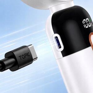 Wentylator Topk Wiatrak cichy mini wentylator przenośny biurkowy chłodzenie TOPK usb biały 6