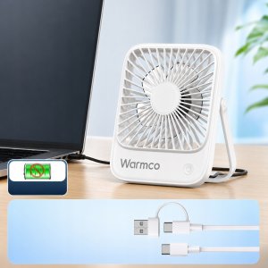 Wentylator Zenwire Wiatrak USB Cichy mini wentylator biurkowy stołowy chłodzenie USB C USB-C 8