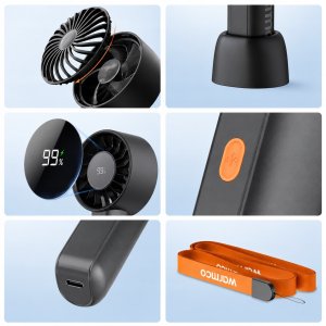 Wentylator Zenwire Wiatrak cichy mini wentylator przenośny biurkowy chłodzenie Warmco 5000 mAh 4