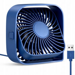 Wentylator Topk Wiatrak USB Cichy mini wentylator biurkowy chłodzenie TOPK K50 niebieski 2