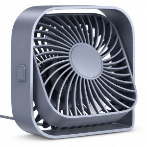 Wentylator Topk Wiatrak wentylator USB cichy mini biurkowy chłodzenie TOPK K50 szary 2