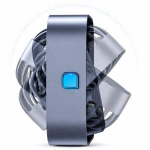 Wentylator Topk Wiatrak wentylator USB cichy mini biurkowy chłodzenie TOPK K50 szary 4