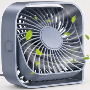 Wentylator Topk Wiatrak wentylator USB cichy mini biurkowy chłodzenie TOPK K50 szary 6