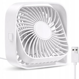 Wentylator Topk Wiatrak USB Cichy mini wentylator biurkowy chłodzenie TOPK K50 biały 2
