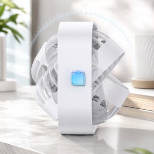 Wentylator Topk Wiatrak USB Cichy mini wentylator biurkowy chłodzenie TOPK K50 biały 3