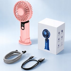 Wentylator Topk Wiatrak USB Cichy mini wentylator biurkowy ręczny 2400mAh TOPK K38 15