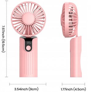 Wentylator Topk Wiatrak USB Cichy mini wentylator biurkowy ręczny 2400mAh TOPK K38 4