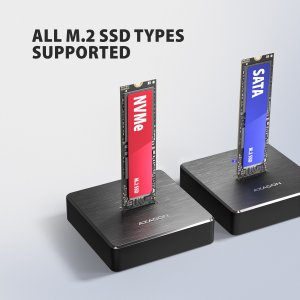 Stacja dokująca Digitus AXAGON stacja dokująca USB-C 10Gbps dla 1x dysku M.2 NVMe/SATA SSD (ADSA-M2C11) 3