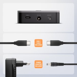 Stacja dokująca Axagon USB-C 20Gb/s dla 2× dysków M.2 NVME SSD z funkcją klonowania (ADSA-M2C22L) 2
