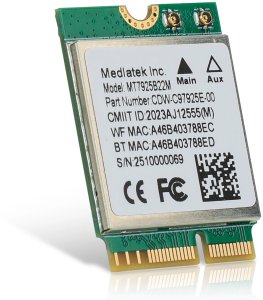 Kontroler Adaptec Karta sieciowa MT7925 WiFi 7 M.2 Bluetooth 5.4 AX BE 6.5Gbps Tri-Band 3