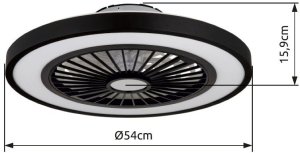 Wentylator Globo Lampowentylator LED Blizzak 45W 13