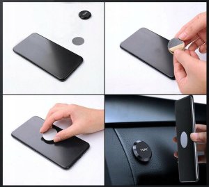 Topk Mocny uchwyt na magnes holder do samochodu TOPK D21 z aluminium czarny 3