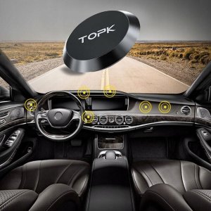 Topk Mocny uchwyt na magnes holder do samochodu TOPK D21 z aluminium czarny 10